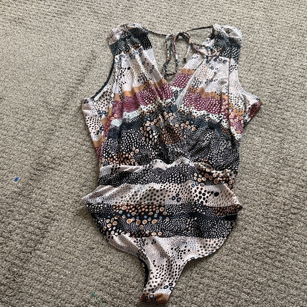 BCBGeneration Multicolor Dotted Bodysuit - Picture 2 of 4